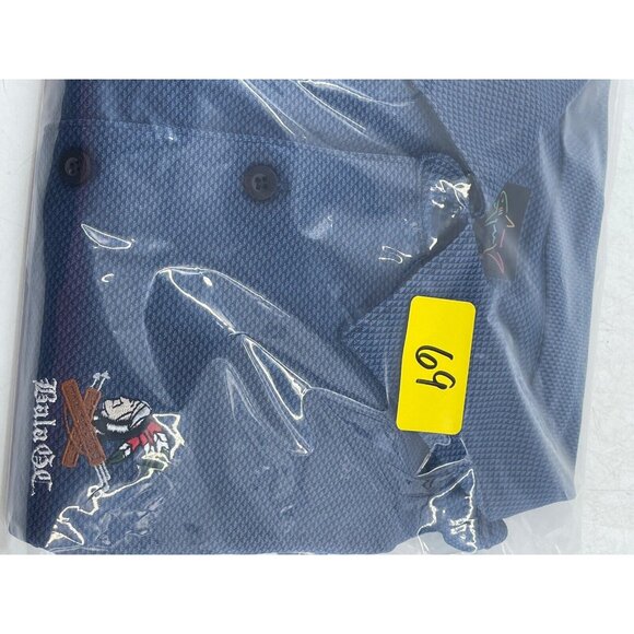 Greg Norman Bala Golf Club Logo Polo Shirt Philadelphia Navy Blue Sz XL Men's - Picture 9 of 10